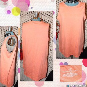 Bobbie Brooks Orange Peach Tone Sleeveless Top